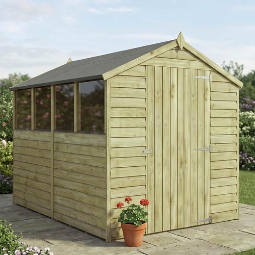8x6 wooden garden shed - shed, apex
