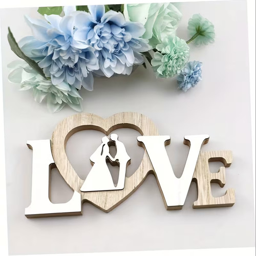 Wooden love sign rustic - love,