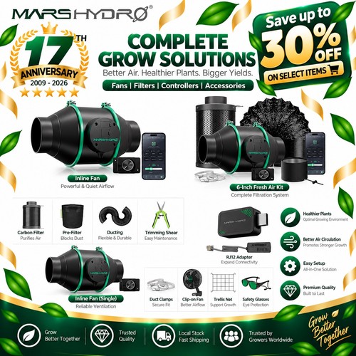 Mars hydro inline fan - mars, 4''