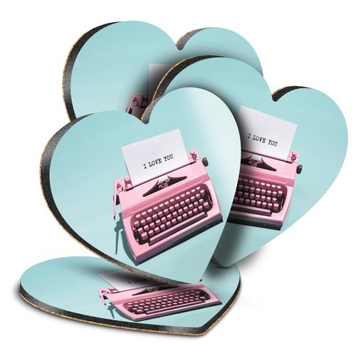 Heart mdf coaster - mdf, vintage