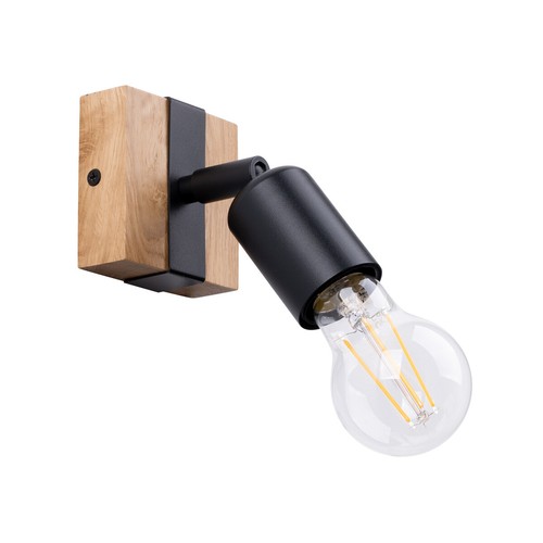 Wall lamp zuca black - wall,