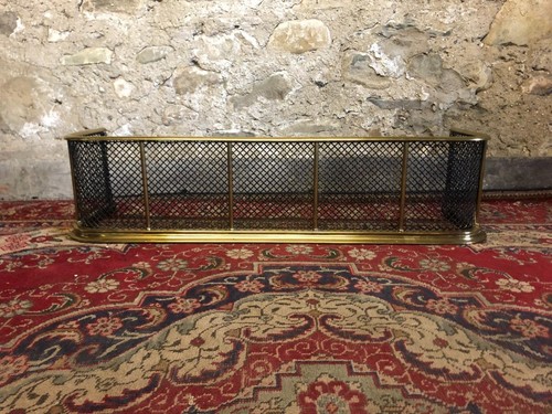 Victorian brass fire - brass,