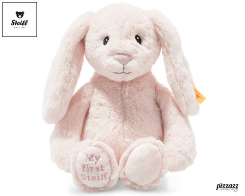 First steiff rabbit pink - first,