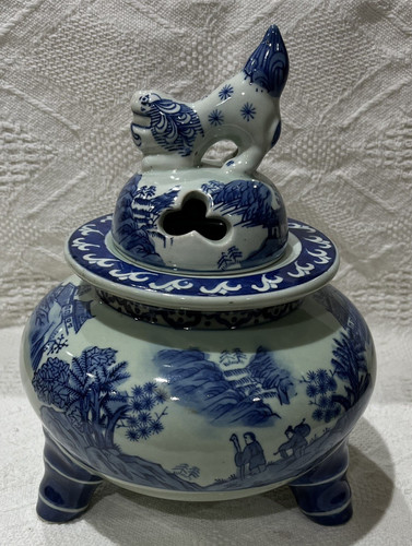 Large chinese porcelain foo - porcelain,
