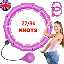 24/28/36 Knot Fitness Hoop Weighted Hula Hoop Thin Waist Smart Adult Weight Loss