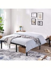 Metal Bed Frame with Headboard