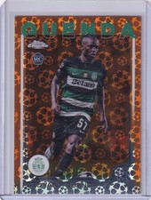 2024-25 Topps Chrome UCC Geovany Quenda Orange Logofractor /25 Sporting Lisbon