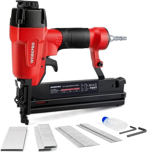 Workpro air brad nailer - 2-in-1,