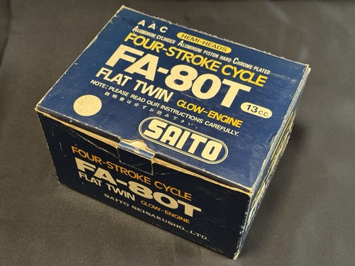 Saito engine 80t flat twin - flat,