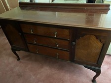 Antique Wooden Sideboard Well
