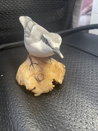 Wooden bird sculpture - wooden,