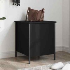 Storage Bench Black 40x42.5x50 cm Engineered Wood vidaXL