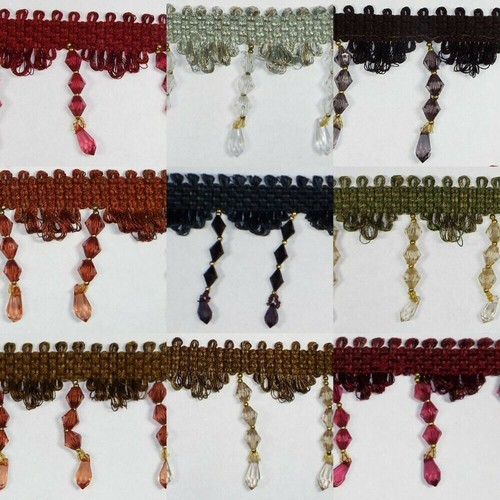 75mm beaded tassel trim - tassel, braid