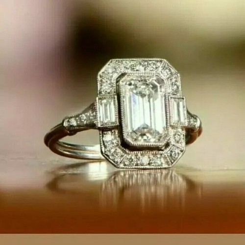 Antique art deco emerald - deco,