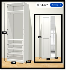 Ikea PAX wardrobe: white /