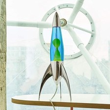 New Lava Lamp by Mathmos Telstar Rocket Blue/Green Home Decoration Bedside Retro