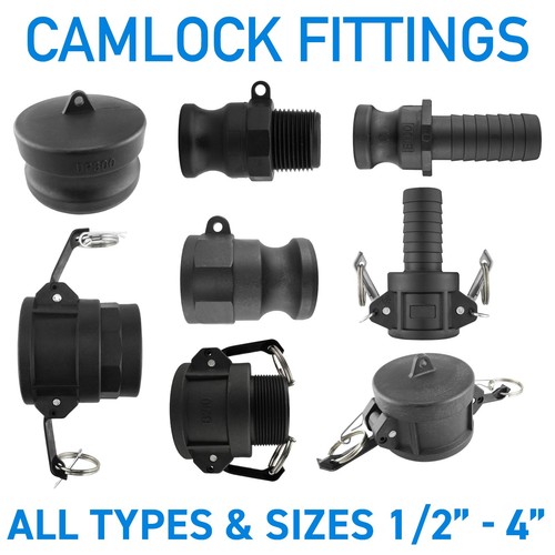 Polypropylene camlock fittings