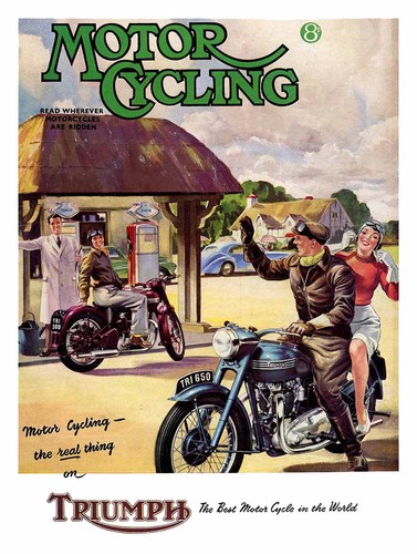 Triumph motor cycle retro - motor,