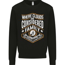 Skydiving Clouds Are Family Skydiver Kids Sweatshirt Jumper