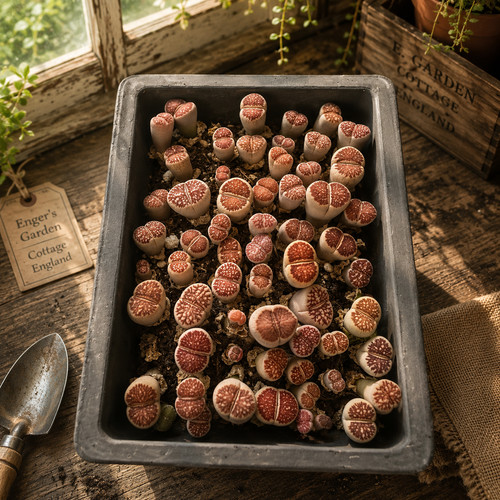 Lithops tray live living - lithops,