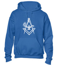 ANCIENT SQUARE AND COMPASS HOODY HOODIE VINTAGE MASONIC STONE MASON FASHION