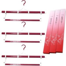 3pcs Japanese Kimono Hanger Set with Obi Holder – Folding Extendable Hangers Jp