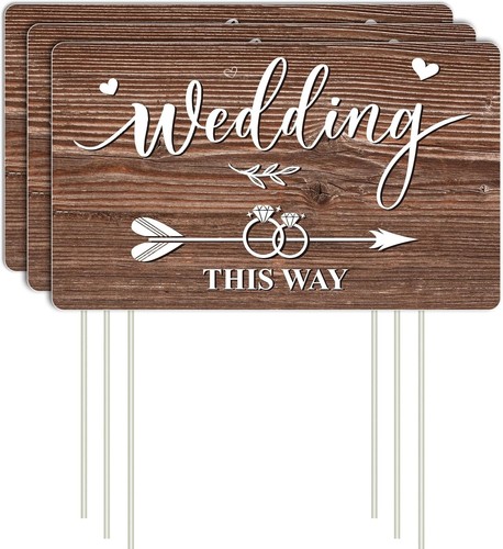 3pcs double sided wedding - 3pcs,