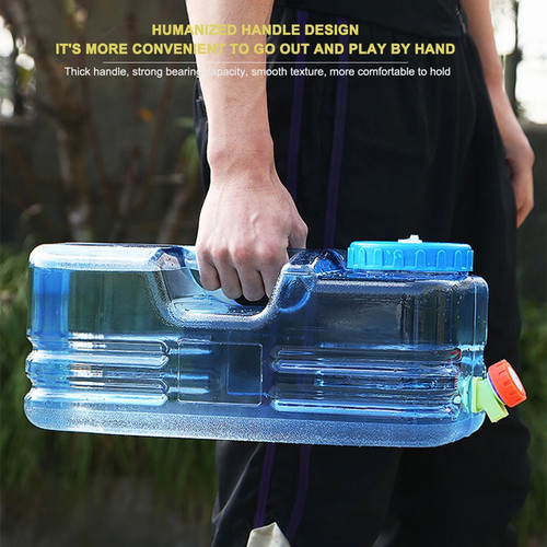 Portable plastic water carrier - water,