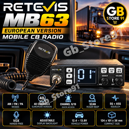 Retevis mb63 radio - retevis, cb