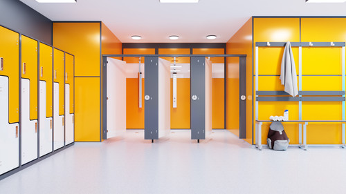 Commercial triple shower - triple,