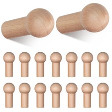 25pcs Wood Wall Hooks Hanging