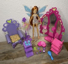 Winx Club Bloom Doll and Glam Magic Enchantix Dressing Room Playset Mattel Doll