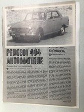 PeugeotArt67 Article Road Test 1969 Peugeot 404 Automatique Sep 1969 6 page