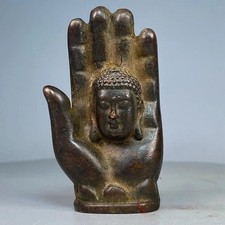 Authentic Bronze Palm - Buddha