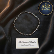 4mm Faceted Hematite Bracelet