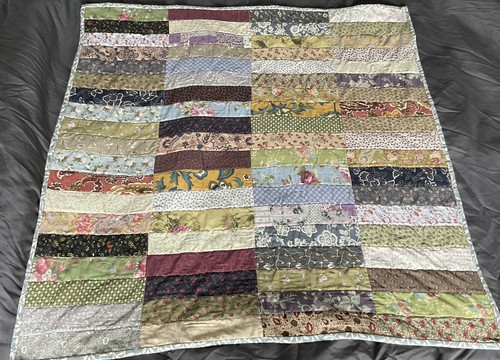 Handmade small floral quilt - handmade,