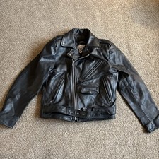 Vintage Wilson’s Open Road Thinsulate Leather Jacket Black Size 38 w/ Liner