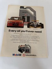 Original 1993 Mk3 Vauxhall Astra GSi Mobil  1 Magazine Advert Frame Ready Retro
