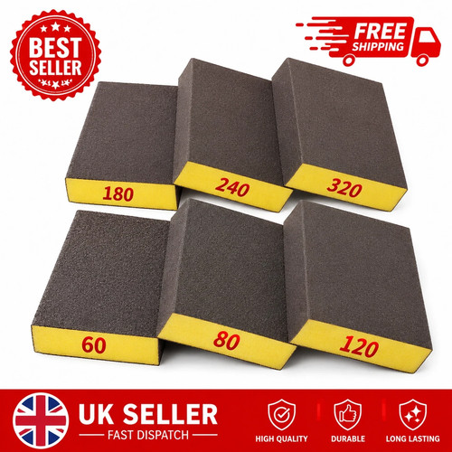 6pcs sanding sponge blocks - 6pcs,