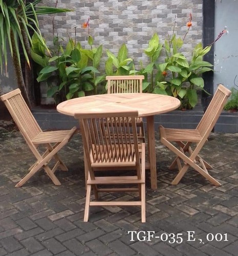 Teak table and four garden - teak,
