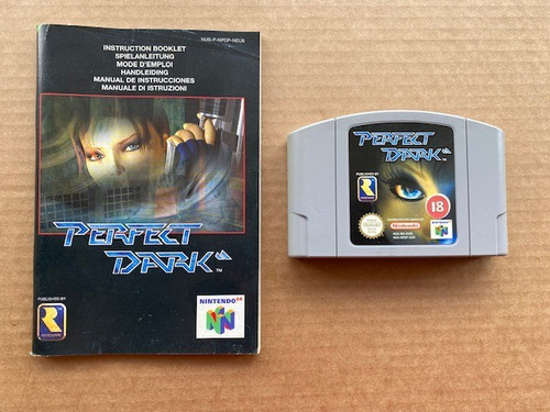 N64 perfect dark game with - game,