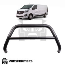 Vauxhall Vivaro 2014-2018 A-Bar Matte Black (Spoiler Nudge City Bull Bar)
