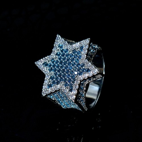 Mens star pinky ring - star,