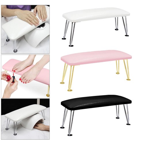 Nail arm rest leather table - pu,