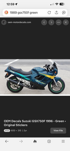 1989 suzuki gsx750f - , fairing