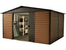 465 Returned Yardmaster Shiplap Metal Garden Shed - Max Ext Size 9'11"x 12'4"