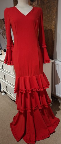 Red spanish flamenco dance - spanish,