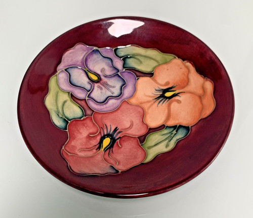 Moorcroft pansy pin dish - pansy,