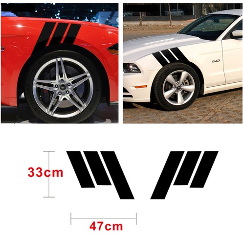 Car fender black stripes - 2,