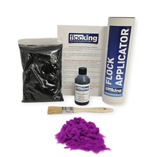 Flocking Kit Purple Small -Dashboard Flock Adhesive Applicator - Craft 